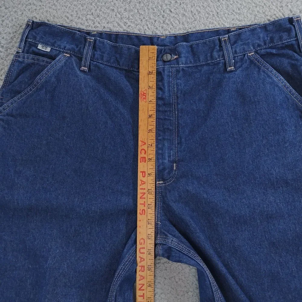 Carhartt FR Jeans Men 40x30 Blue Original Fit Flame Resistant Hammer Loop